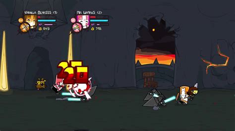 The Princesses are kidnapped by the Barbarians at the beginning of the game Castle Crashers Remastered. Throughout the game, the players would defeat major bosses and rescue the princesses. If they are playing in Co-Op, the players would have to duel until there was one person standing to receive a kiss from the princesses. (Kissing all of the princesses on Xbox 360 would unlock the ...